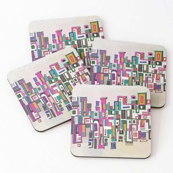Item preview, GeoDance No126 with Red and Pink designed and sold by SCAartwork.