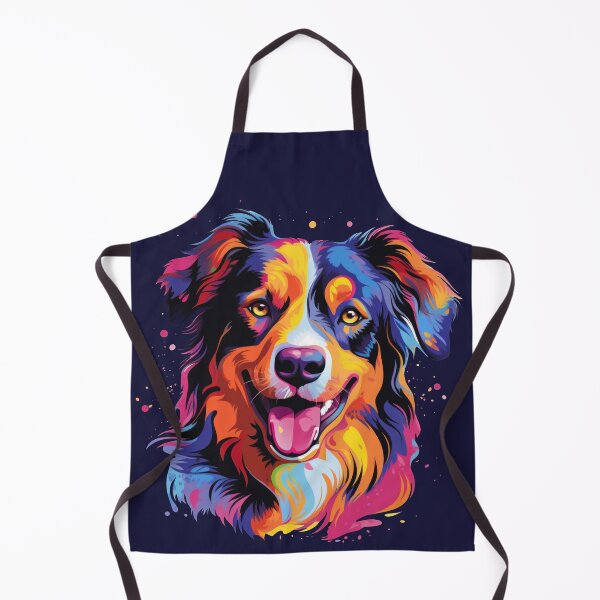 Artikelvorschau, bunter Australian Shepherd Hund entworfen und verkauft von WallyPink.