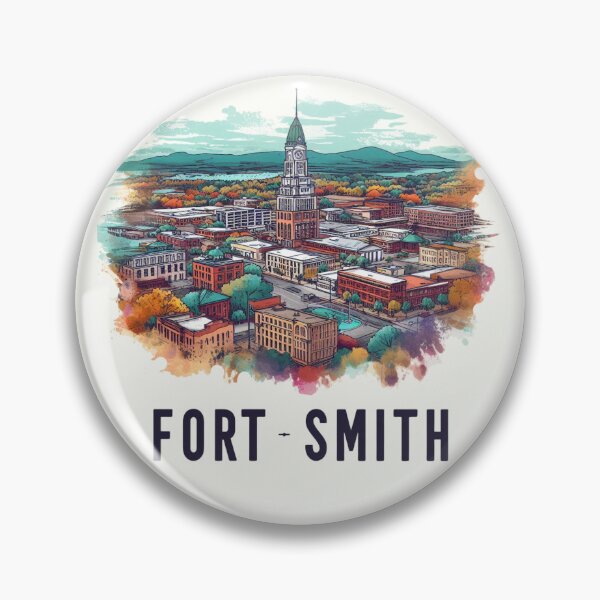 Item preview, Fort - Smith Watercolor Illustration designed and sold by PaintMeWorld.