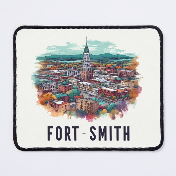 Item preview, Fort - Smith Watercolor Illustration designed and sold by PaintMeWorld.