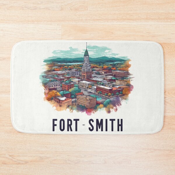 Item preview, Fort - Smith Watercolor Illustration designed and sold by PaintMeWorld.