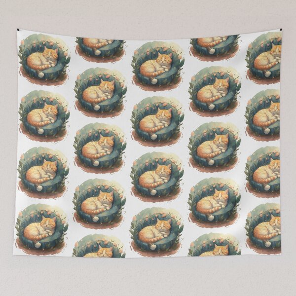 Item preview, Sleeping cat designed and sold by effateON.