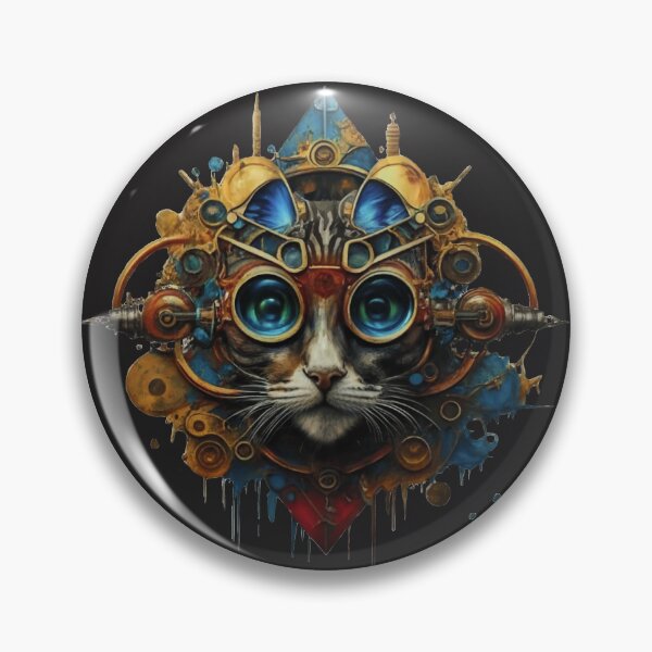 Item preview, Steampunk Cat designed and sold by Enchanted Patterns of Alice.