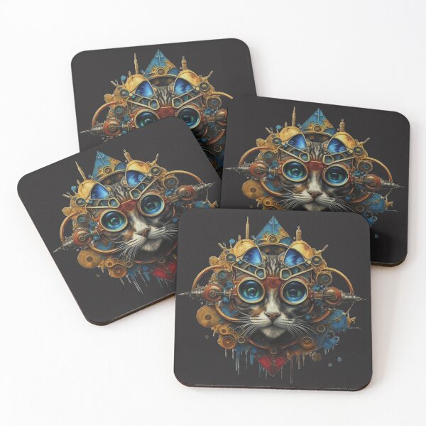 Item preview, Steampunk Cat designed and sold by Enchanted Patterns of Alice.