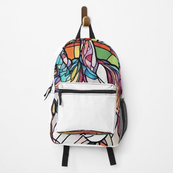 Item preview, colorful stained glass with animals, unicorn designed and sold by GroonSpace.