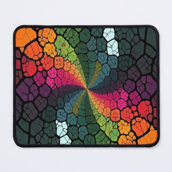 Item preview, logo picture abstraction illustration beautiful pattern Blue, orange, green and purple colors., vivid, painting, illustration, designed and sold by gulka8.