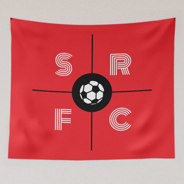 Aperçu de l'œuvre Stade Rennais Rennes SRFC Football Style Minimaliste Oeuvre créée et vendue par kakarikihill.