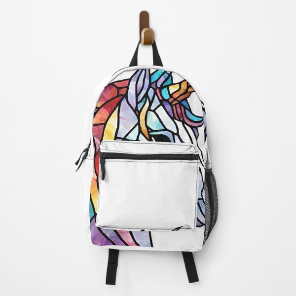 Item preview, colorful stained glass with animals, unicorn 1 designed and sold by GroonSpace.