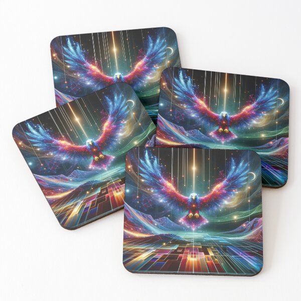 Item preview, Astral Neon Eagle Ascension designed and sold by Nick Seidel.