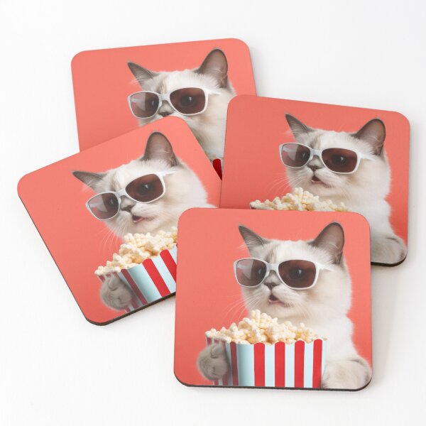 Item preview, Cat Eat Pop Corn designed and sold by Suzana Djordjevic.