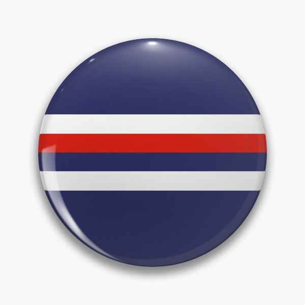 Item preview, Dundee Retro 1992 Navy White Red Hoop Home designed and sold by Sporting Colour.