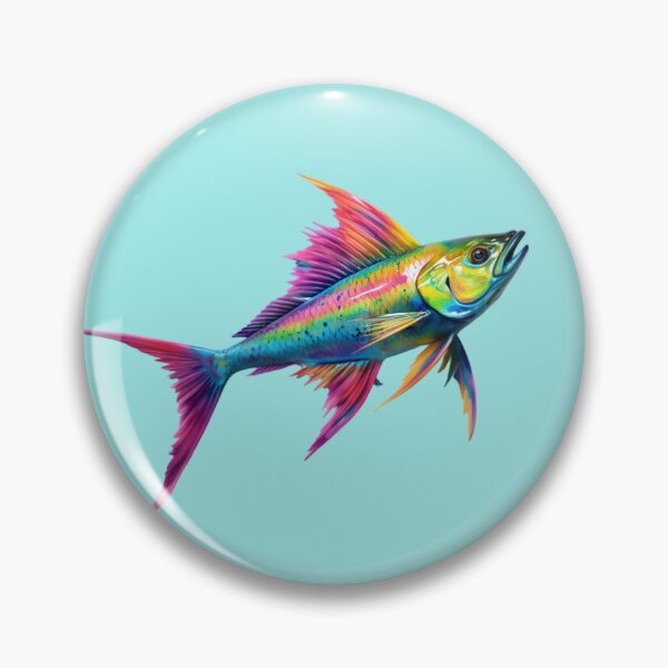 Item preview, Rainbow Kingfish designed and sold by AiApparel24-art.