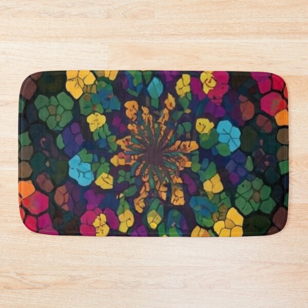 Item preview, logo picture abstraction illustration beautiful pattern Blue, orange, green and purple colors., vivid, painting, illustration, designed and sold by gulka8.