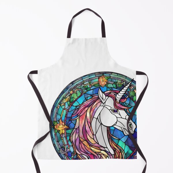Item preview, colorful stained glass with animals, unicorn 2 designed and sold by GroonSpace.