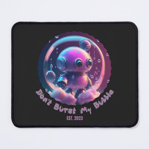 Item preview, Tiny Cute Robot in Soap Bubble designed and sold by Mlaniel.