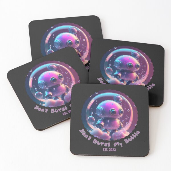 Item preview, Tiny Cute Robot in Soap Bubble designed and sold by Mlaniel.
