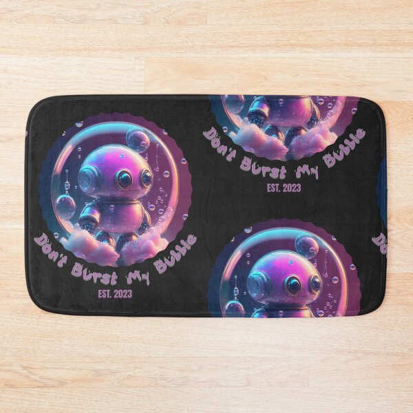Item preview, Tiny Cute Robot in Soap Bubble designed and sold by Mlaniel.