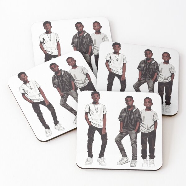 Item preview, Tres chicos negros en sintonía con la sencillez. designed and sold by josiasalves65.