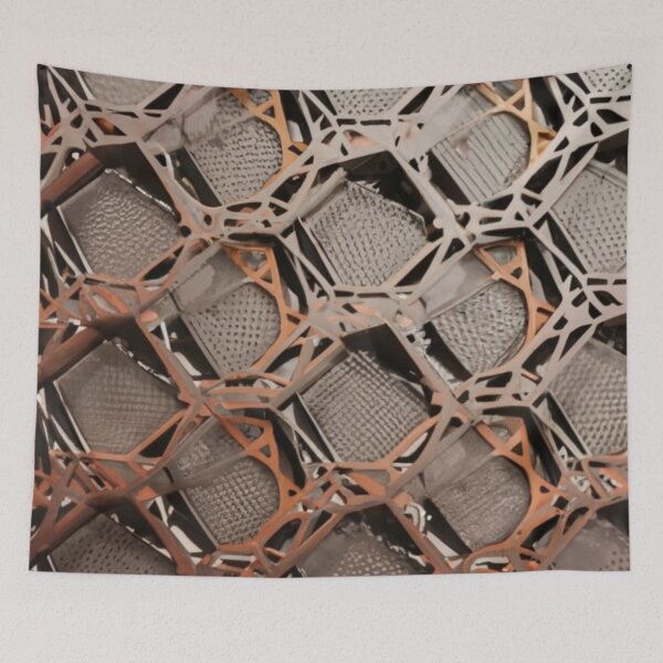 Item preview, logo picture abstract illustration piece of metal ceramics metallic gray designed and sold by gulka8.