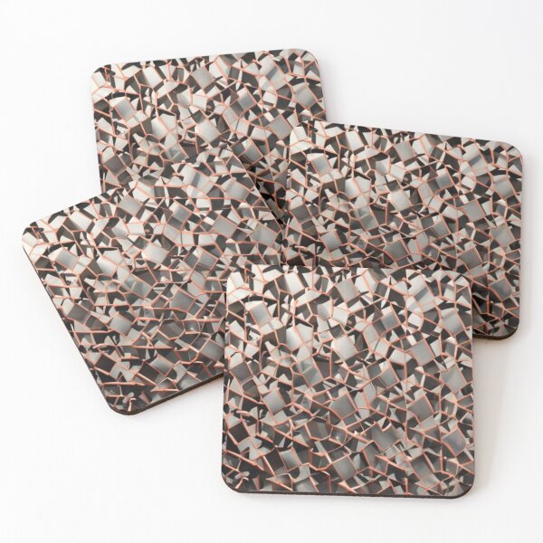 Item preview, logo picture abstract illustration piece of metal ceramics metallic gray designed and sold by gulka8.