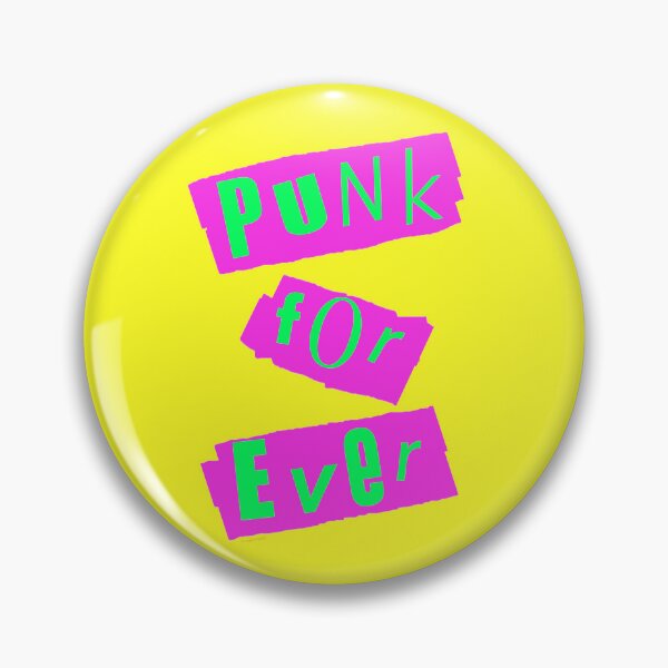 Item preview, Punk Forever Green on Yellow, designed and sold by Logo-A-GoGo.