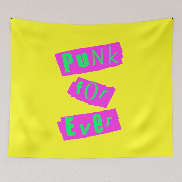 Item preview, Punk Forever Green on Yellow, designed and sold by Logo-A-GoGo.