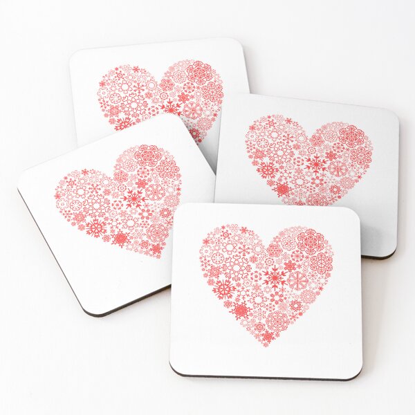 Item preview, Snowflake Heart Shape designed and sold by RedPumpFlash.