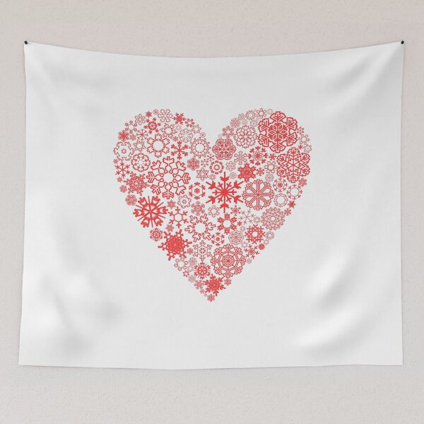 Item preview, Snowflake Heart Shape designed and sold by RedPumpFlash.