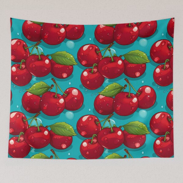 Artikelvorschau, Cherry Illustration Art #3 entworfen und verkauft von CareToCanvas.