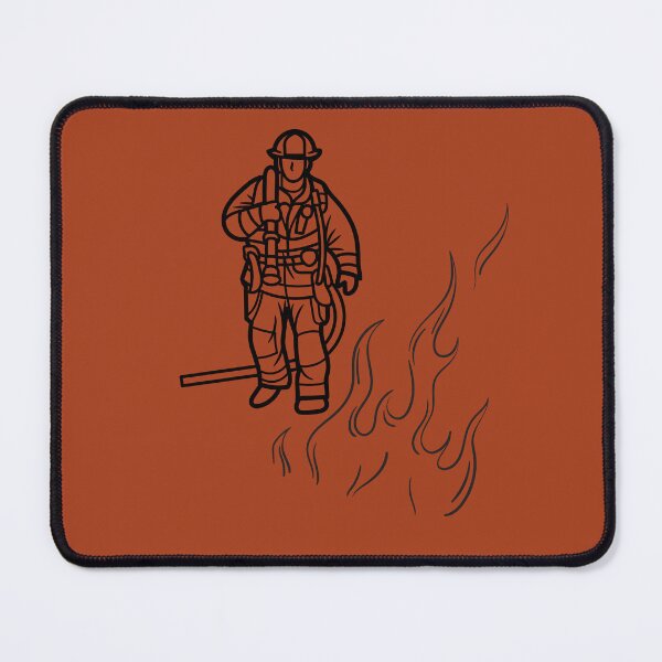 Item preview, Firefighter walking through flames designed and sold by LoveAlwaysCo.