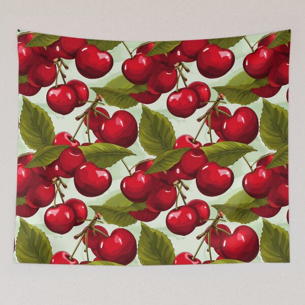 Artikelvorschau, Cherry Illustration Art #4 entworfen und verkauft von CareToCanvas.
