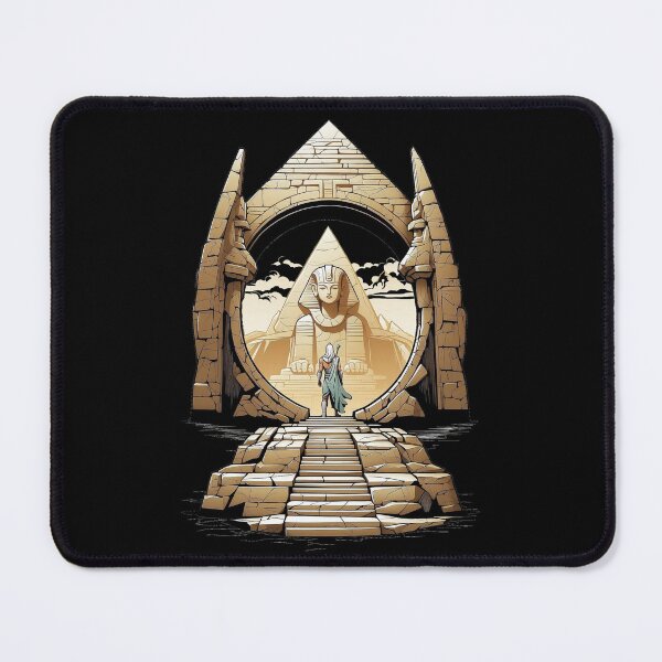 Item preview, Ancient Egyptian Pharoah Amun Ra stepping through a stargate designed and sold by QuirkyTease.