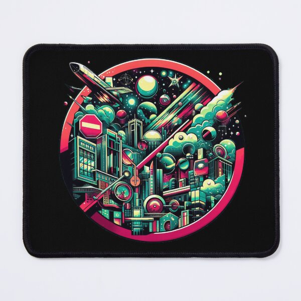 Item preview, Retro Futurism Skyline Fusion designed and sold by Paubiz.