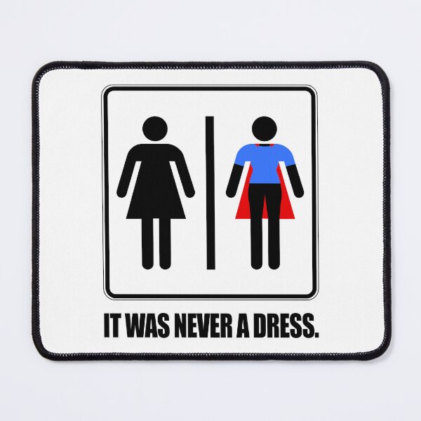 Item preview, It Was Never A Dress Superhero Women's Power Girl Feminism Superpower Outfit For Strong Women designed and sold by EDcreations.