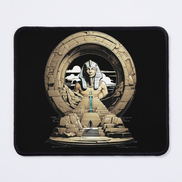 Item preview, Ancient Egyptian Pharoah Amun Ra stepping through a stargate designed and sold by QuirkyTease.