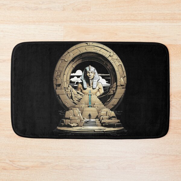Item preview, Ancient Egyptian Pharoah Amun Ra stepping through a stargate designed and sold by QuirkyTease.