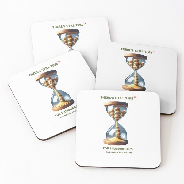 Item preview, FOR HAMBURGERS ‘THERE’S STILL TIME’ (TM) hourglass designed and sold by Christopher Bradley.
