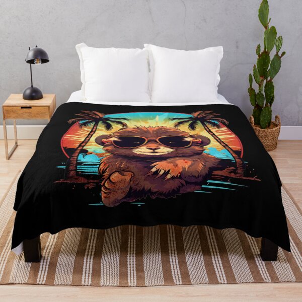 Item preview, Retro Wave Brown Hamster Shirt designed and sold by RedDesignSyc.