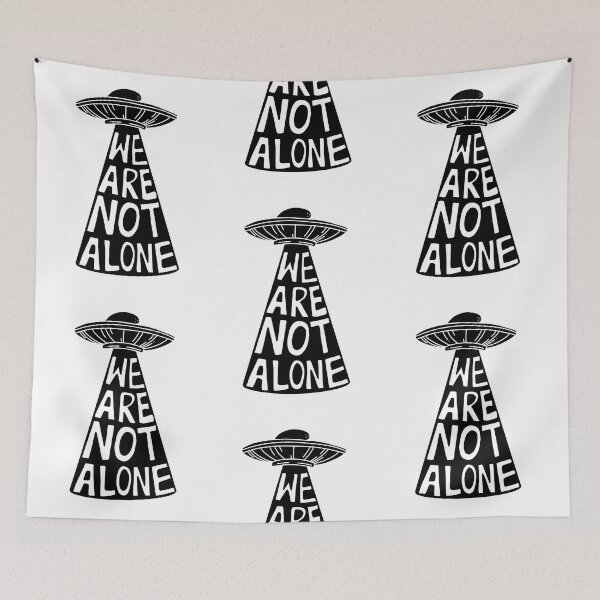 Item preview, Ufo “We are not alone” illustration designed and sold by daenyses.