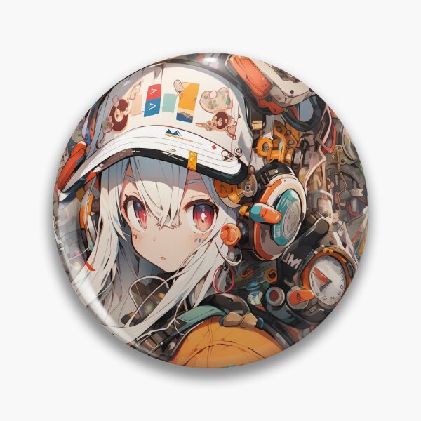 Item preview, Cyberpunk Science Fiction Junk Scrapper Anime Girl designed and sold by bubblegoth.