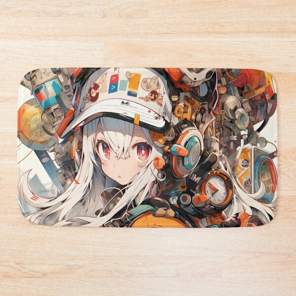 Item preview, Cyberpunk Science Fiction Junk Scrapper Anime Girl designed and sold by bubblegoth.