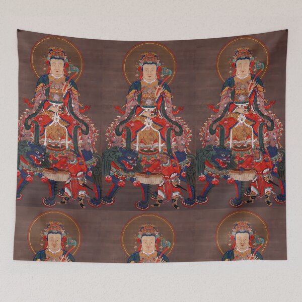 Item preview, Bodhisattva Manjusri: Ito Jakuchus Ink on Silk, Unframed designed and sold by EmeraldeaArt.