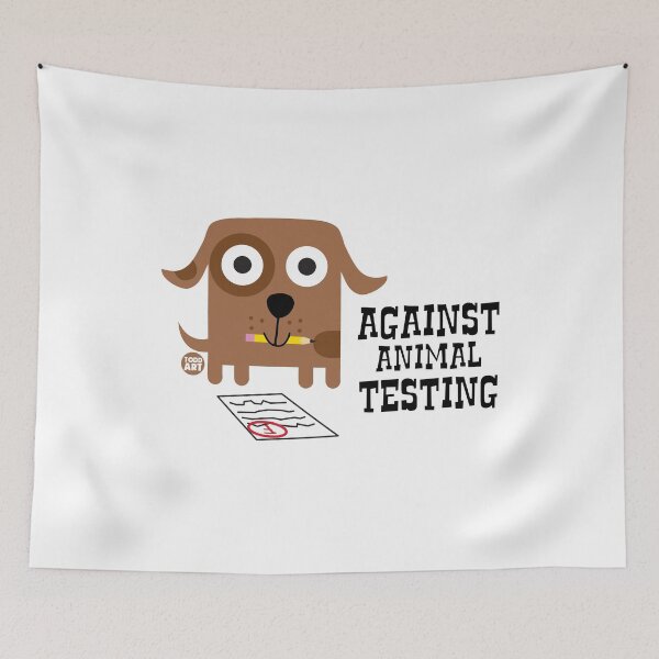 Item preview, AGAINST ANIMAL TESTING designed and sold by TODD GOLDMAN.