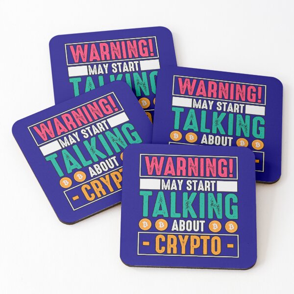 Item preview, Warning May Start Talking About Crypto   designed and sold by WoodburyLake.