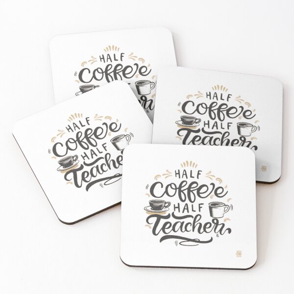 Item preview, Copie de Copie de Half Coffee Half teacher First Day of School Funny designed and sold by medbouk1.
