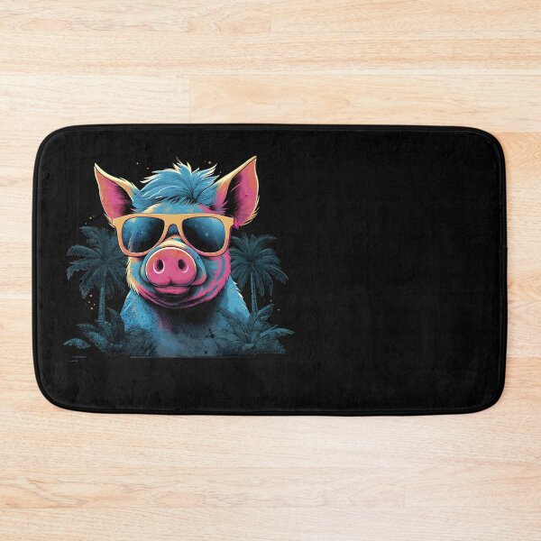 Item preview, Retro Wave Happy Micro Pig Vibes Miami Shirt designed and sold by RedDesignSyc.
