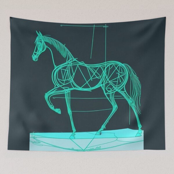 Item preview, Equestrian Blueprint designed and sold by bluepawprint.
