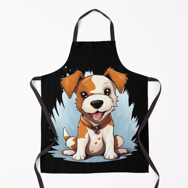 Item preview, Happy rough haired wire fox terrier dog breed puppy designed and sold by NBSStore.