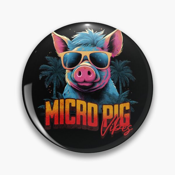 Item preview, Retro Wave Happy Micro Pig Miami Vibes Shirt designed and sold by RedDesignSyc.
