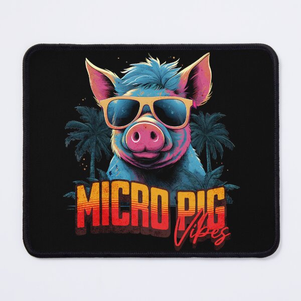 Item preview, Retro Wave Happy Micro Pig Miami Vibes Shirt designed and sold by RedDesignSyc.